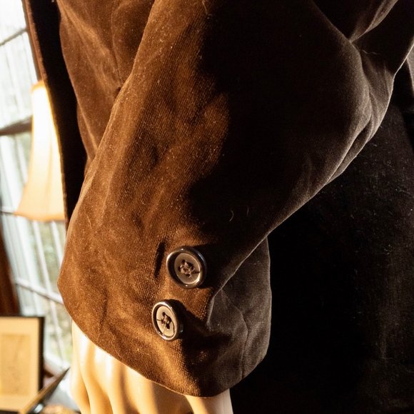 ▪️VTG▪️LESLIE FAY▪️1960's 1970's Velvet Jacket - Picture 5 of 8